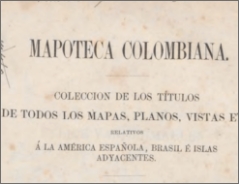 Mapoteca colombiana, 1860